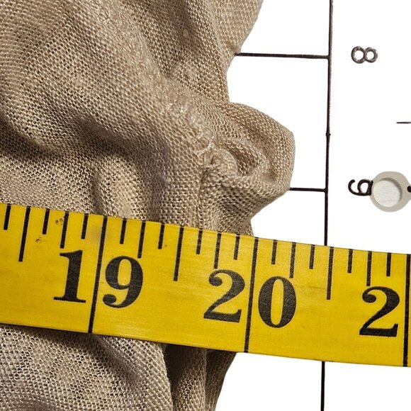 Calypso St. Barth Women Linen Kaftan Beige XS Resort Quiet Luxury Minimalist Bea - Picture 9 of 11